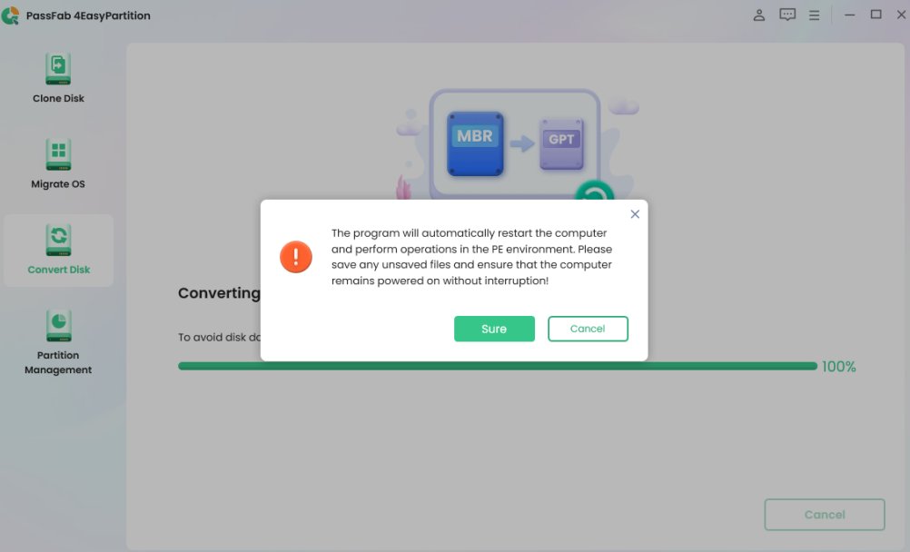 preparation of coverting system disk