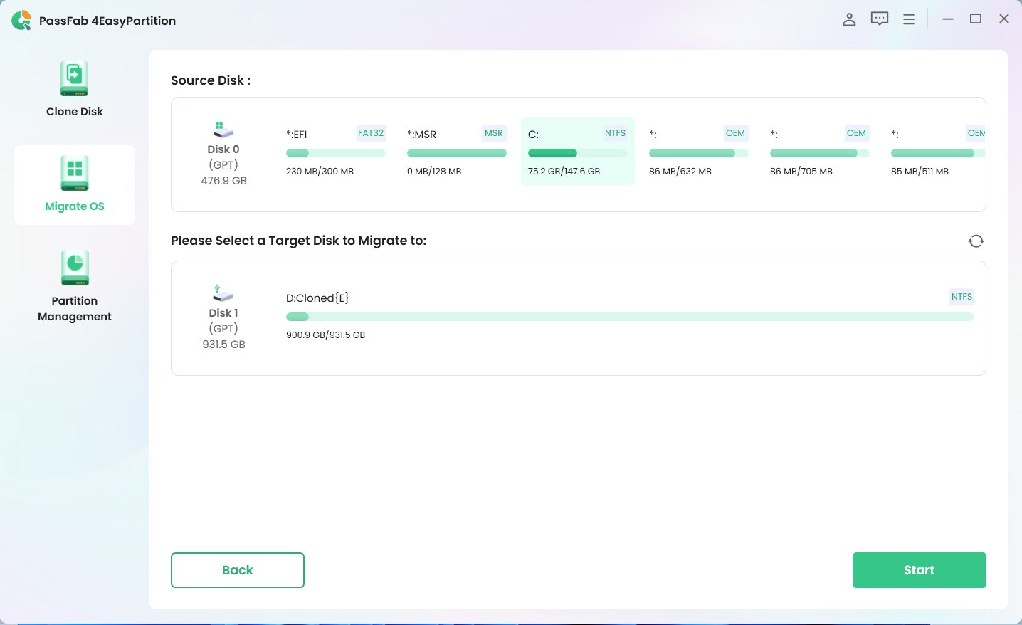 Easy partition. Easy partition