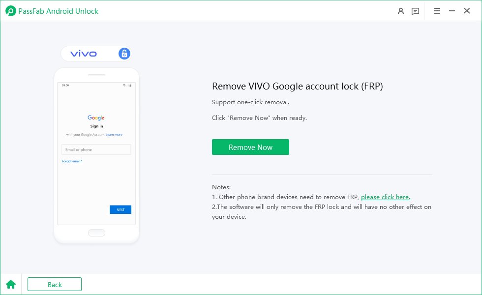 eliminar bloqueo de cuenta Google de Vivo
