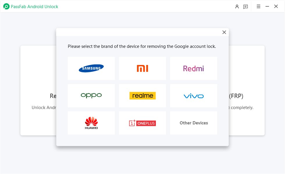 seleccionar la marca del dispositivo