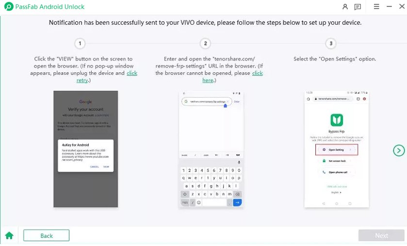 dispositivo di configurazione per bypass vivo frp