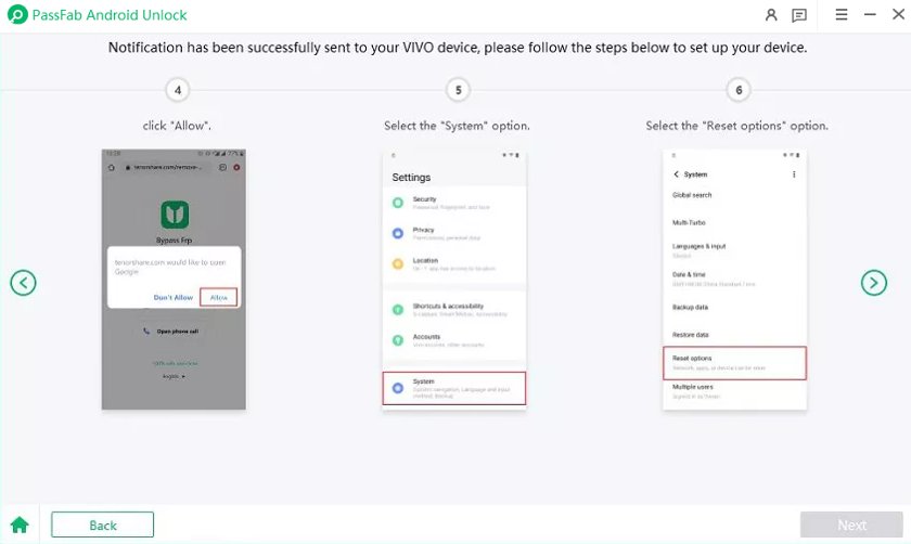 dispositivo di configurazione per bypass vivo frp
