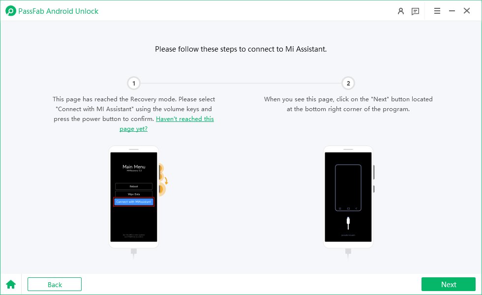 selezionare Rimuovi blocco FRP Xiaomi/Redmi in passfab android unlock