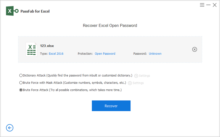 PassFab for Excel Guide – How to Recover Excel Workbook Password