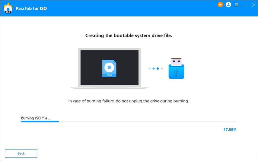 burning ios file in passfab for iso