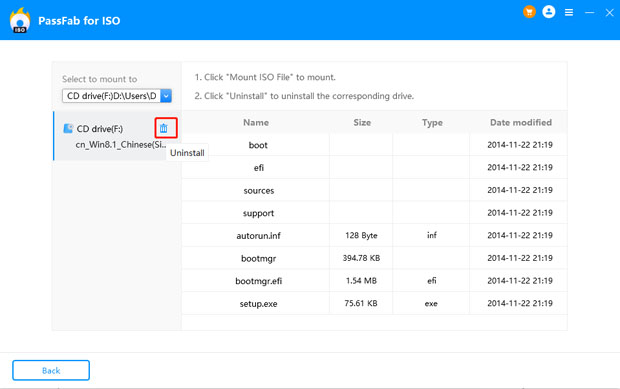 uninstall image file