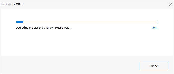 upgrade dictionary in passfab for office