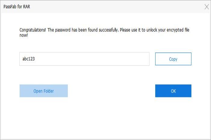 start check in passfab for rar