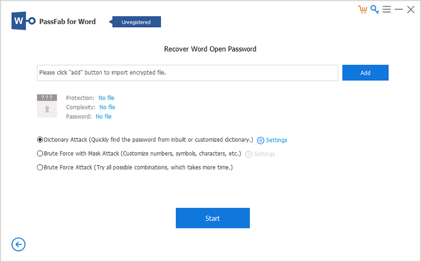 click add passfab for word guide