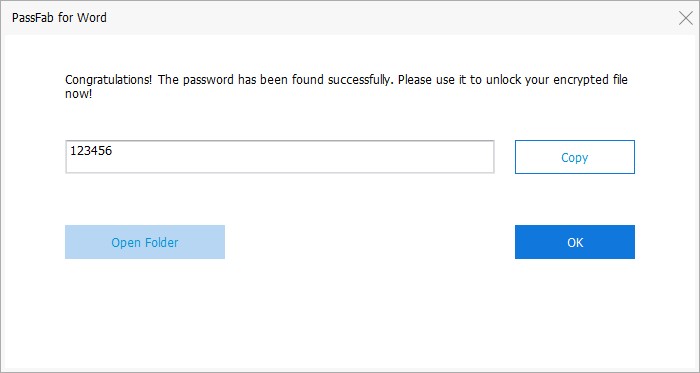 found password