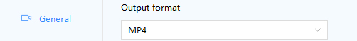 how to select output format