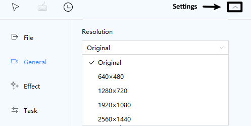 how to change resolution