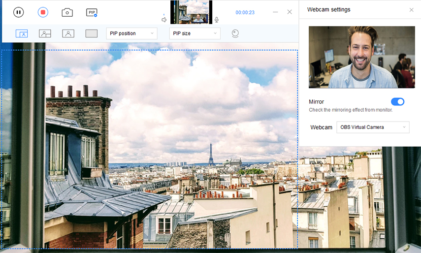 how to record webcam