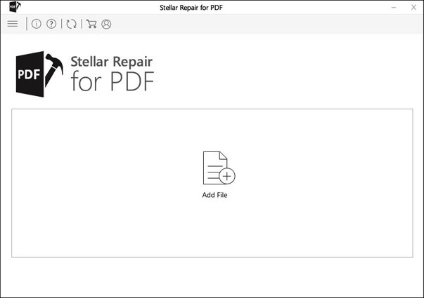 haga clic en Add File para arreglar el pdf no se abre