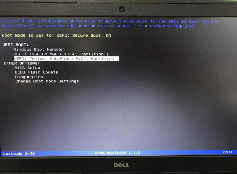 enter the boot menu