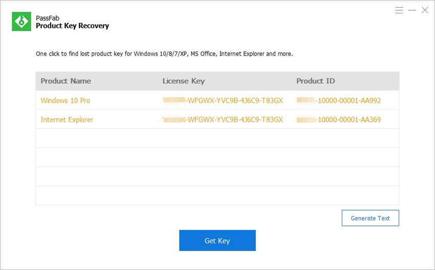 passfab product key recovery