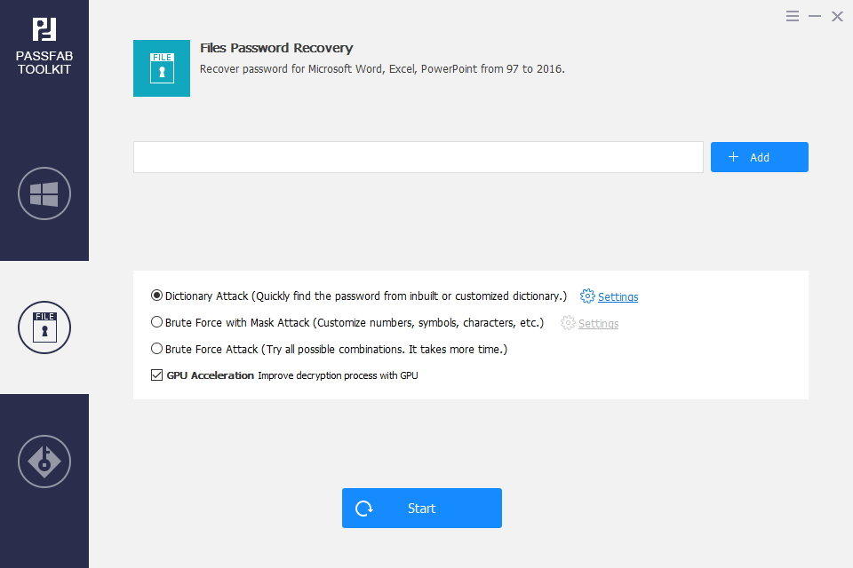 add password locked file