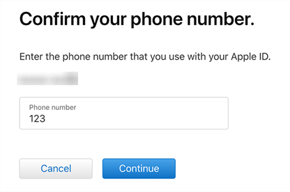 confirm phone number