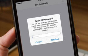 enter apple id password using passfab iphone unlocker