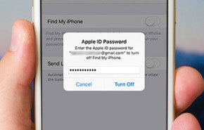 apple id password turn off find my iphone