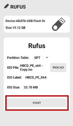 download rufus apk and download iso