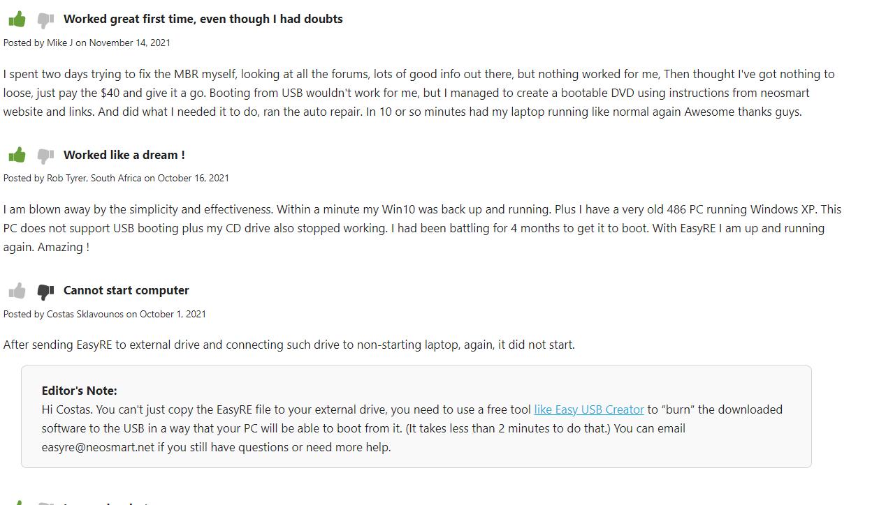 easy recovery essentials user guide