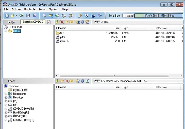 open iso image