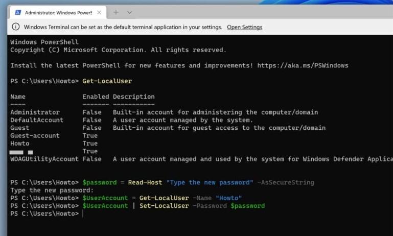 how to change windows 11 password using cmd