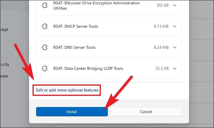 edit or add more optional features
