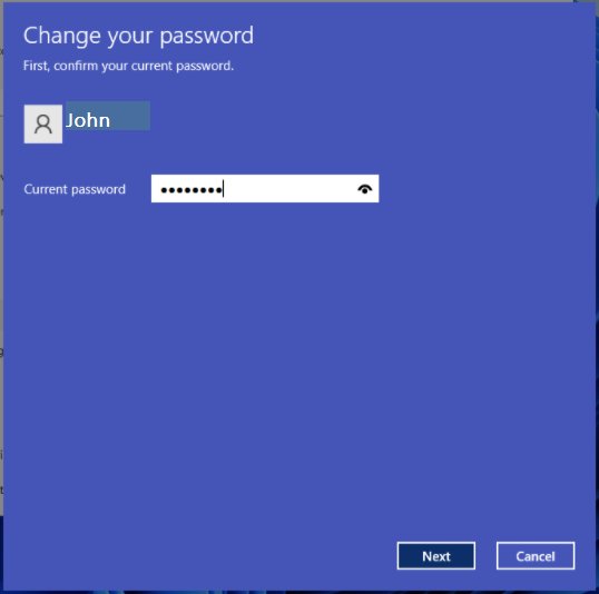 change password