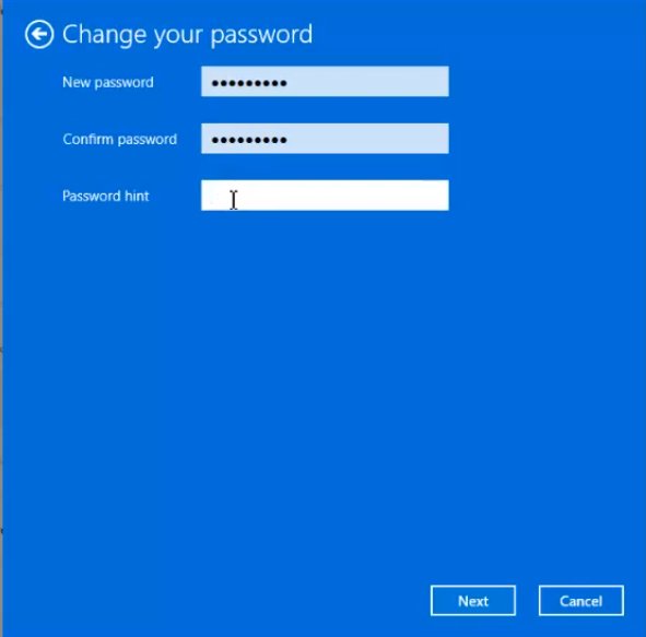 change password