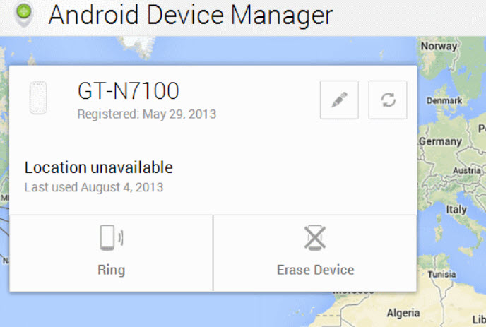 unlock android with broken screen via android device manager