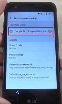 click the icon of settings