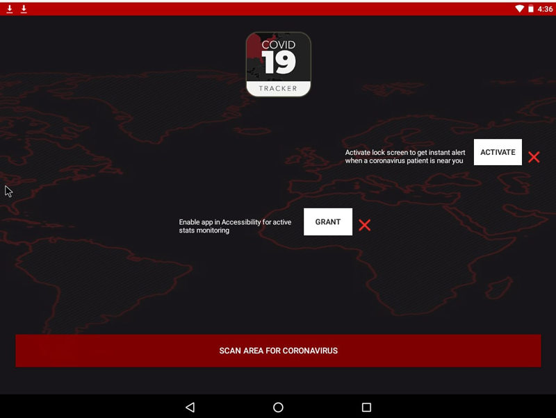 covid lock android ransomware