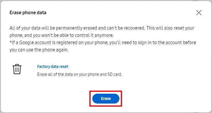 cancellare i dati del telefono