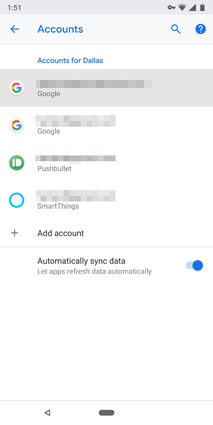 remove non-primary accounts