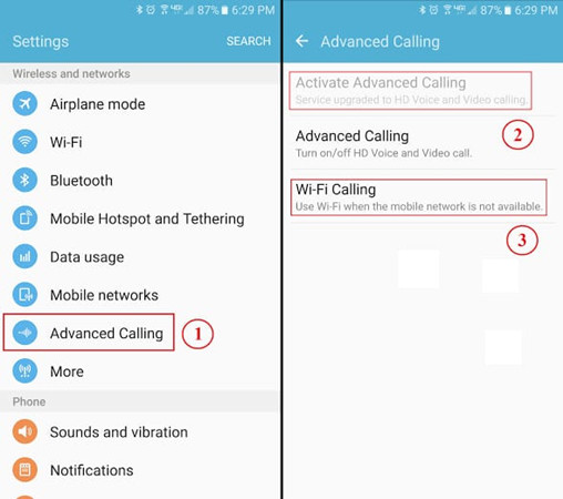 my Verizon services wifi calling