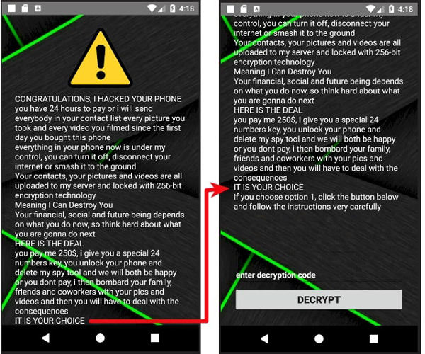 covid lock android ransomware
