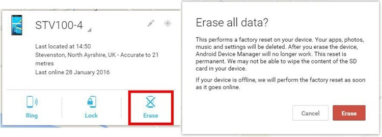 factory reset lg phone