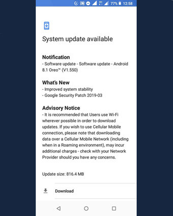 update android system
