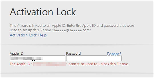 activation lock