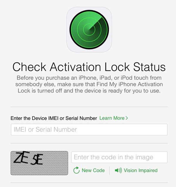 Check Activation lock status via iCloud