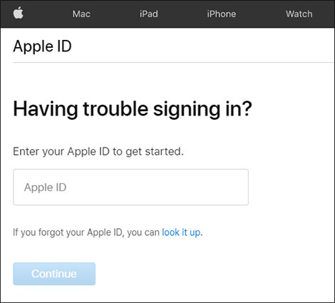 apple id dimenticato