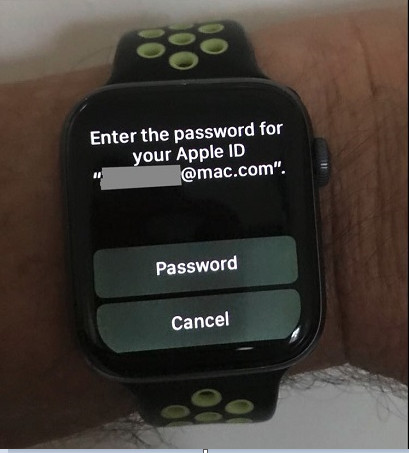 Ingresar la contraseña del ID de Apple en el Apple Watch