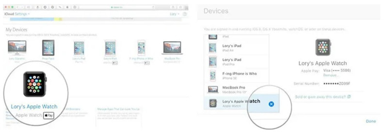 locate apple watch and start unlock