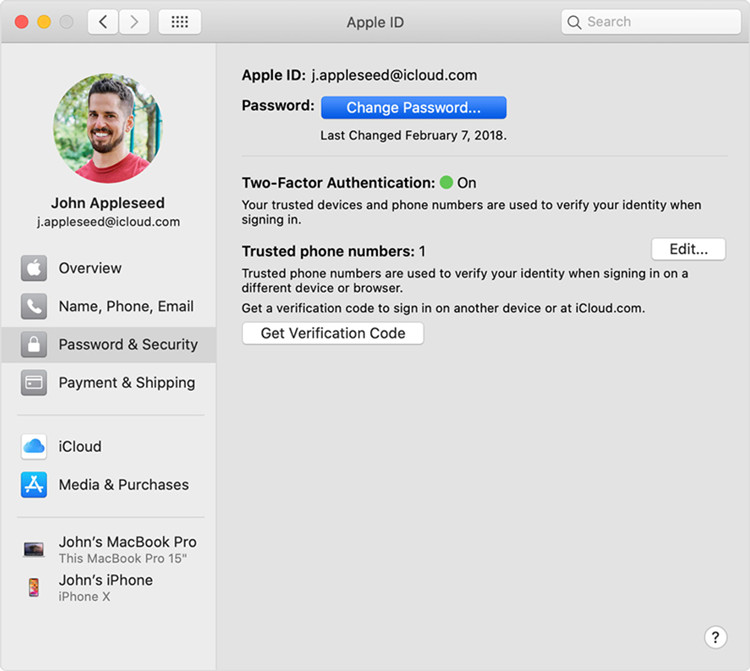 password and Security
