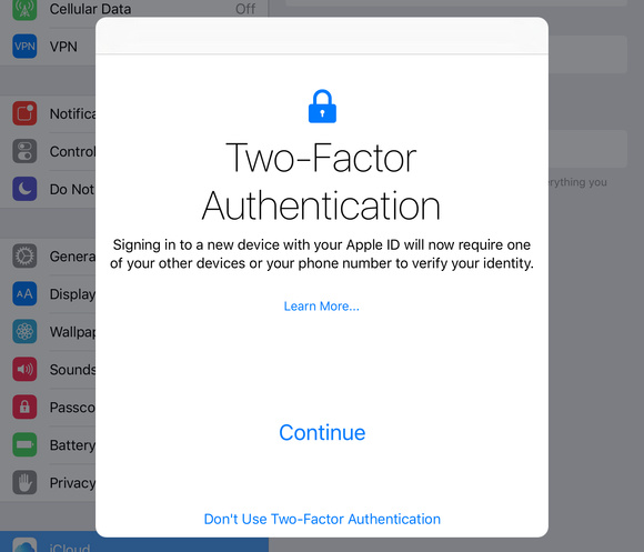 two factor authentication