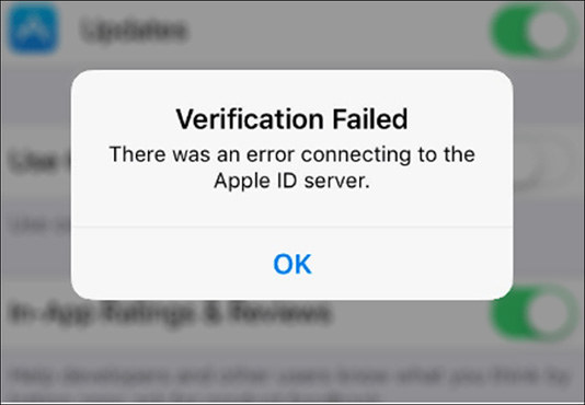 verifica non riuscita id apple