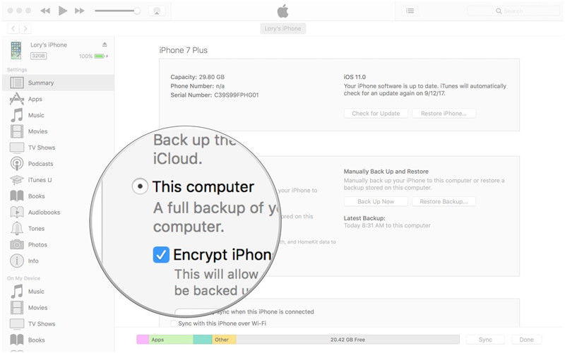 iphone backup itunes mac