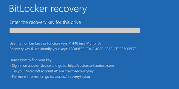 bitlocker keeps asking for recovery key